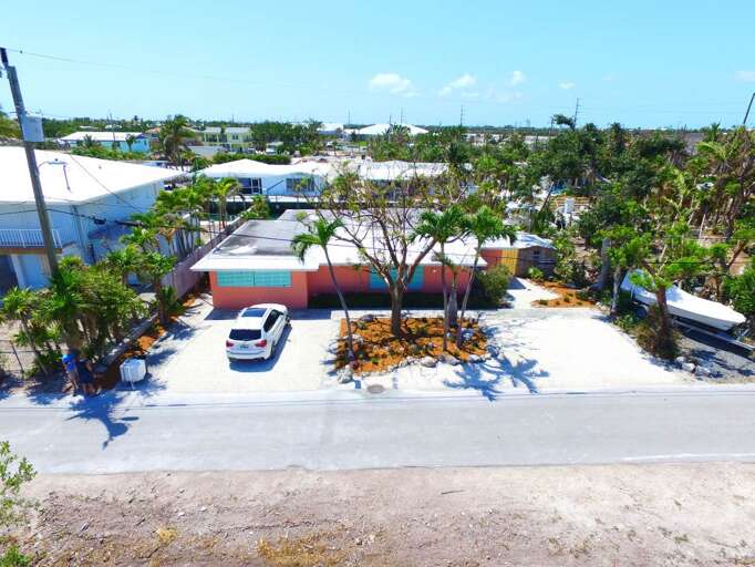 Aerial view of front of house
