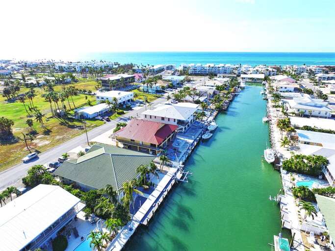 View of Canal and Open Water