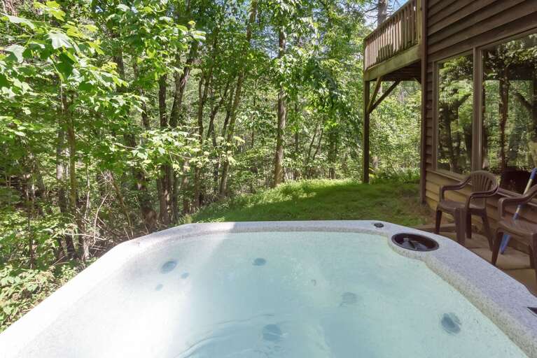Awesome hot tub just waiting for you to relax in...