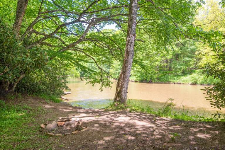 Firepit by the river