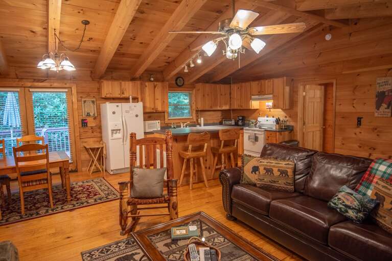 Open floor plan to keep the family together...