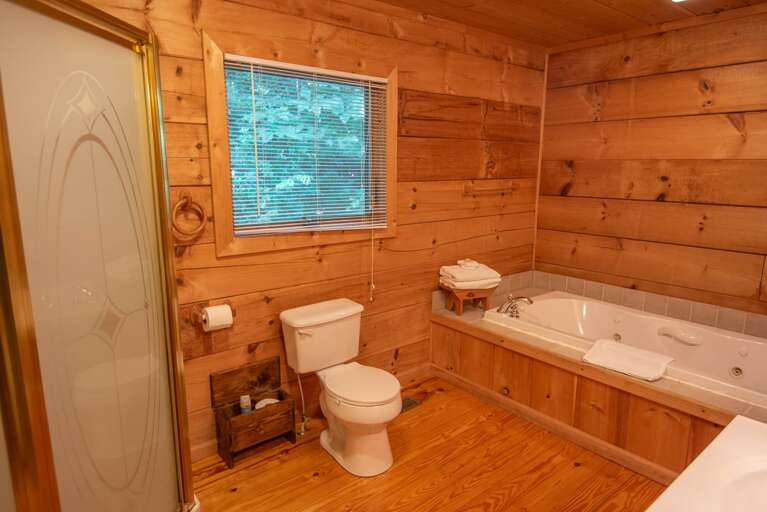 Private Bathroom with jetted tub...