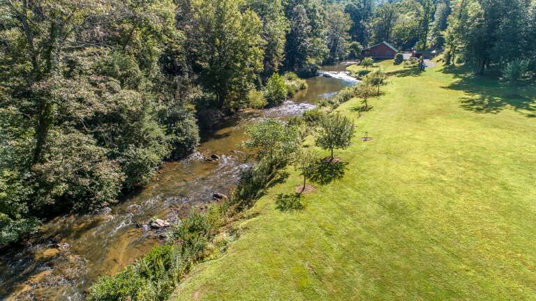 That's YOUR cabin up there, just follow the creek...