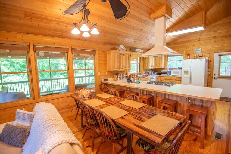 Inside dining area...