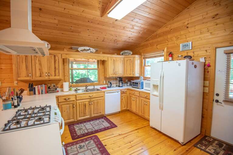 Plenty of counter space for meal prep...