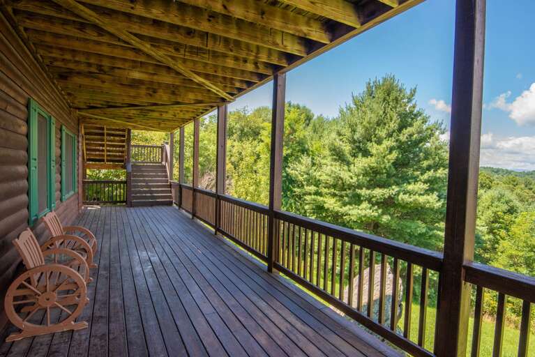 Seating to take in those views...