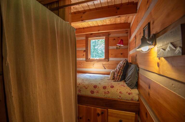 Full Bed in cubby - kids with find this magical...