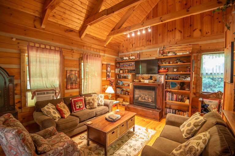 Gas Fireplace in the living room...