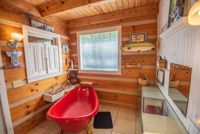 Soaking tub is a crowd favorite...