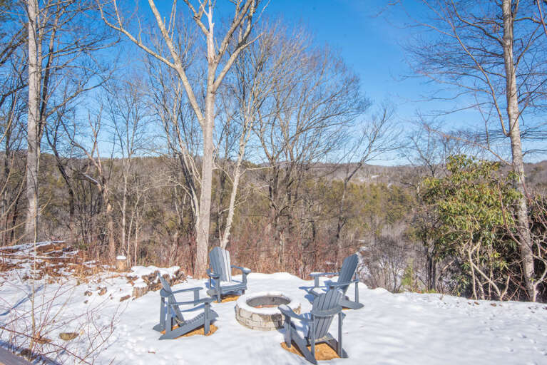Fire Pit overlooking your mountain views... Fire Pit overlooking your mountain views...
