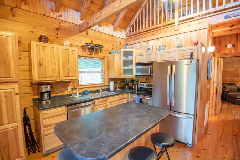 Plenty of food prep space...