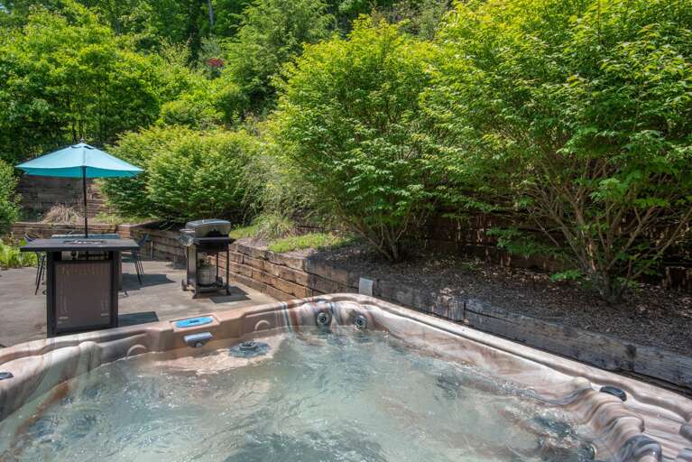 Your hot tub in a private setting...