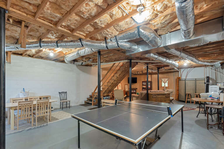 Basement ping pong Basement ping pong