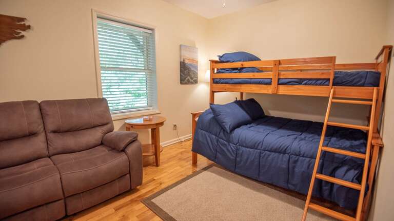 Bunk bed in lower level