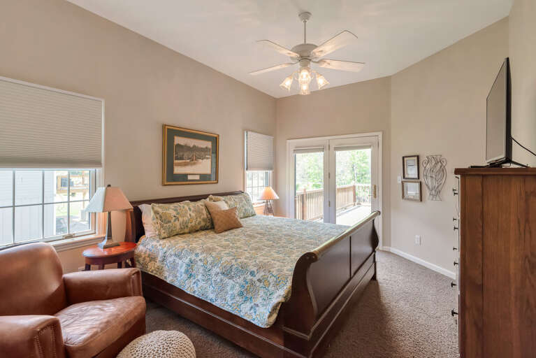 Primary bedroom with king bed...