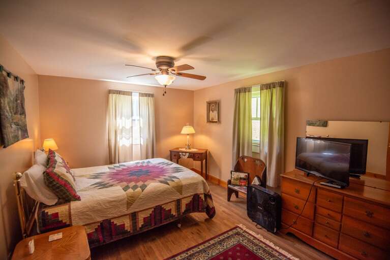 With dresser to unpack and feel at home...