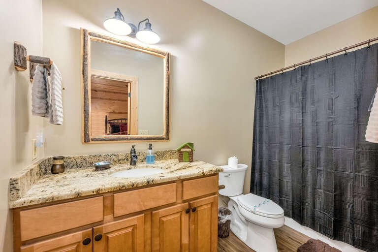 En suite bathroom...