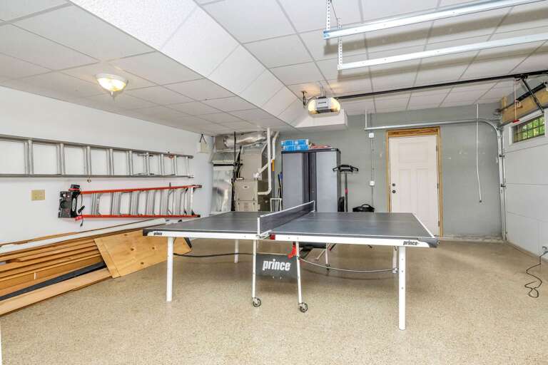 Ping Pong in the garage...