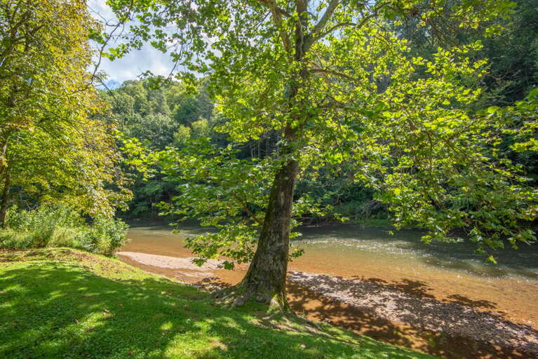 Easy access into the New River...