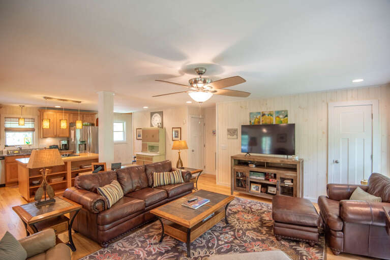 Open layout for entertaining...