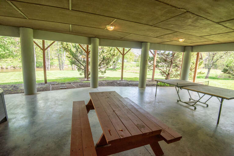 Picnic table and Ping Pong...