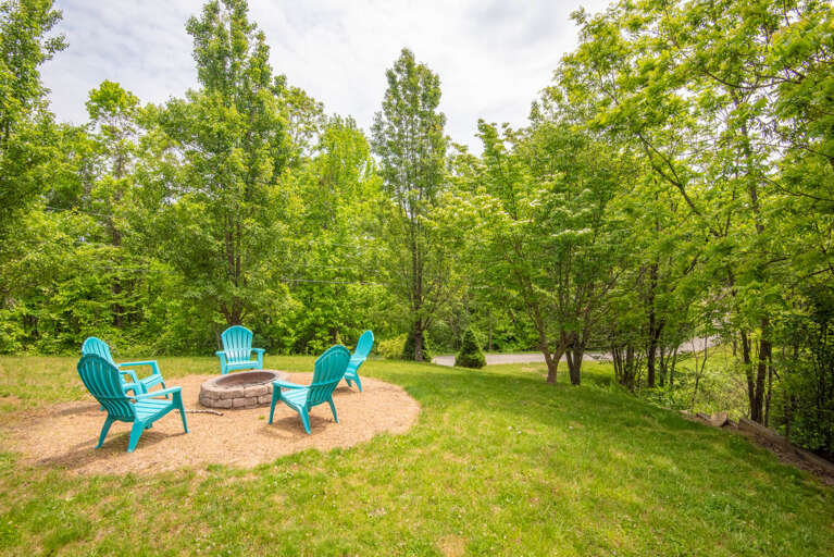 Your fire pit area for telling stories and bonding...