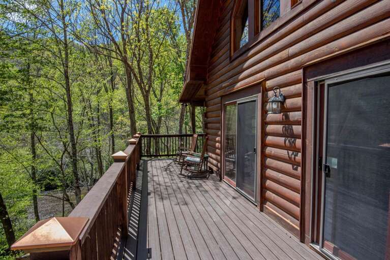 Big uncovered deck...