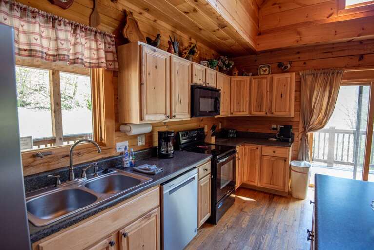 Fully stocked kitchen with all the appliances you need...