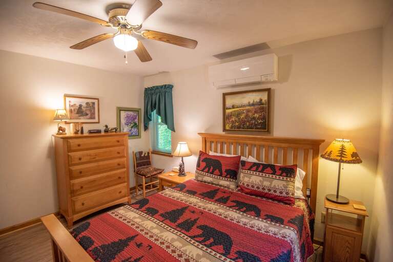 With chest for unpacking and feeling at home...