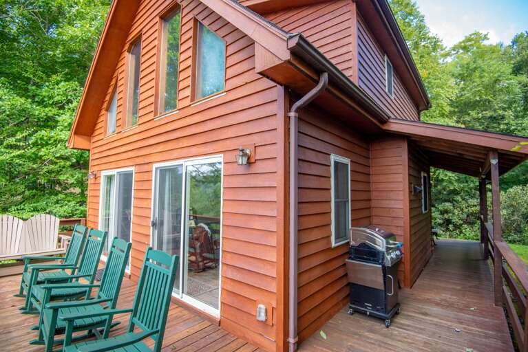 Covered and uncovered deck space...