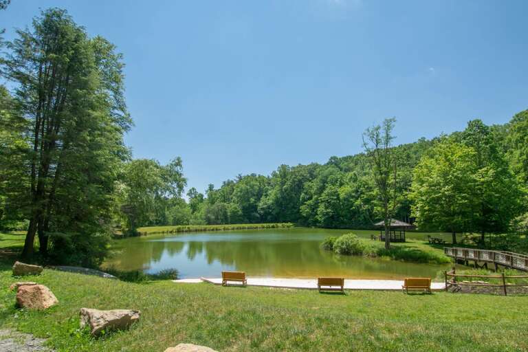 Welcome to Fleetwood Falls' community lake and beach...