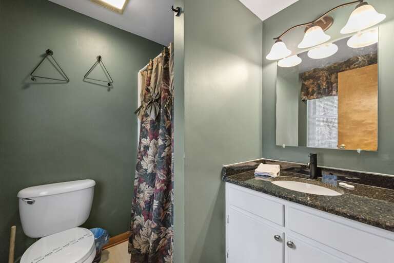 Full bathroom with shower...