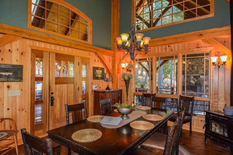Hardwood dining room table...