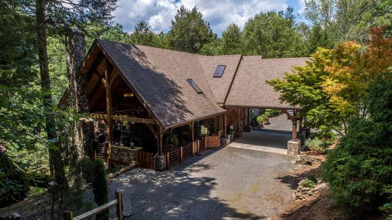 Sky lights and covered deck...