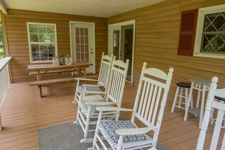 All under your covered deck...