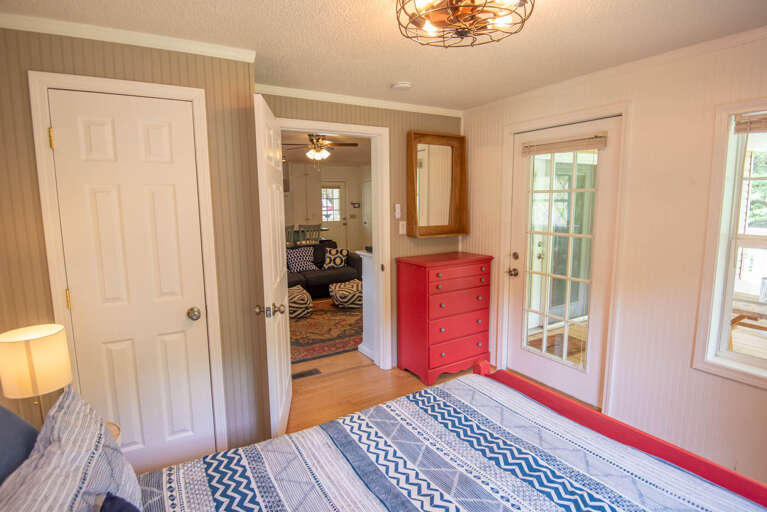 With dresser to unpack and feel at home...