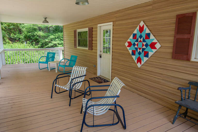 Plenty of outdoor seating to take in nature...