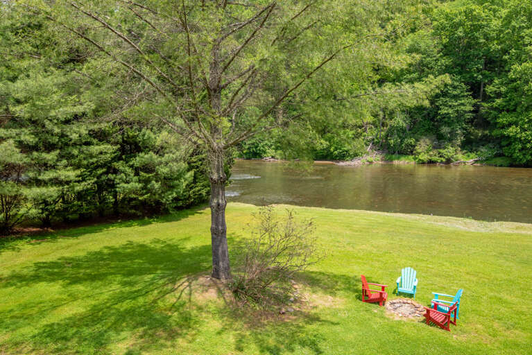 View of your fire pit and slice of heaven...