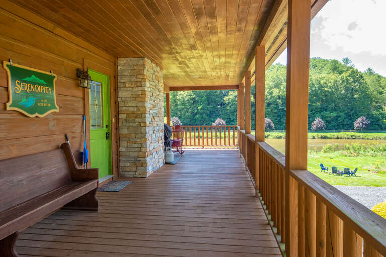 Expansive open deck...