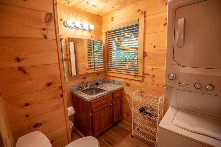 Half bath with Washer & Dryer for your convenience...