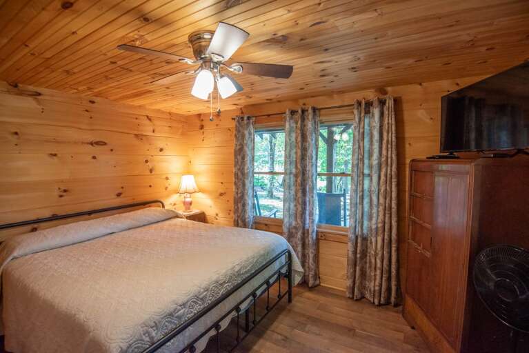 Main level King bedroom with dresser to unpack and feel at home...