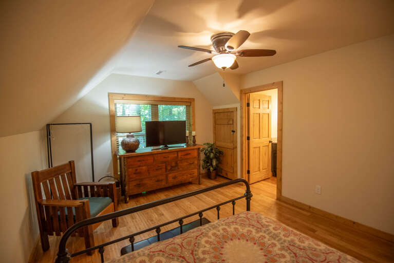 With dresser to unpack and feel at home...