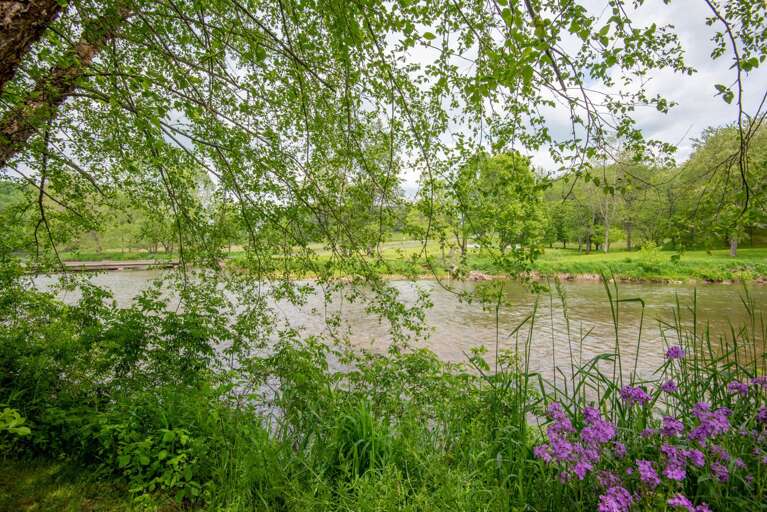 The calming waters of the New River...