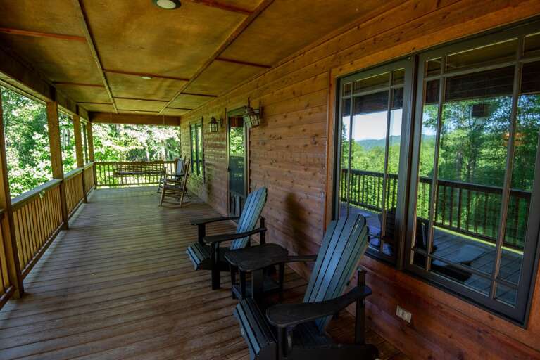Rocking chair covered porch, of course...