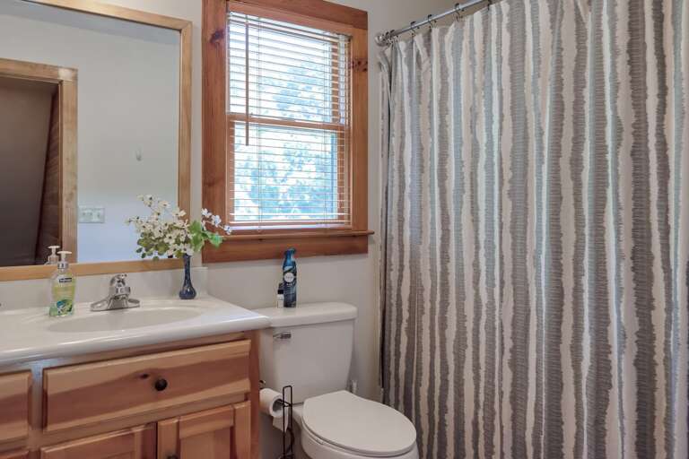 Upstairs shared bathroom...