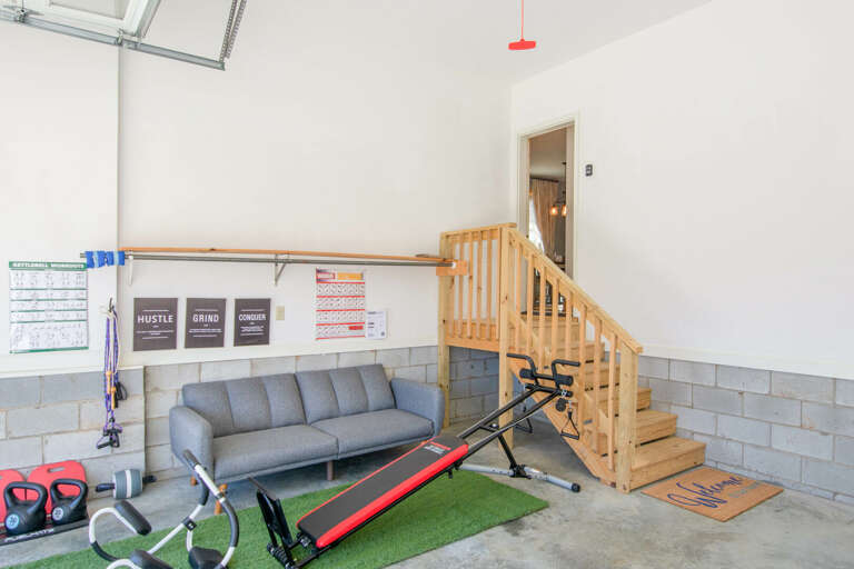 Garage with some extras that may come in handy...