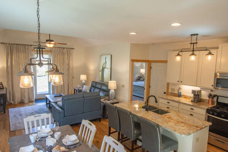 Open floor plan to keep everyone together...