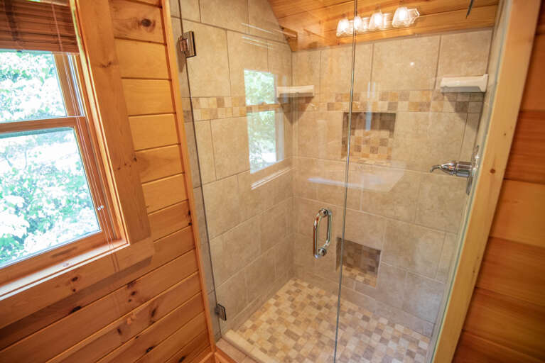 Full bath with large shower...