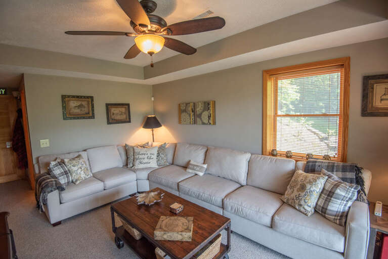 Oversized couch to keep the family together...