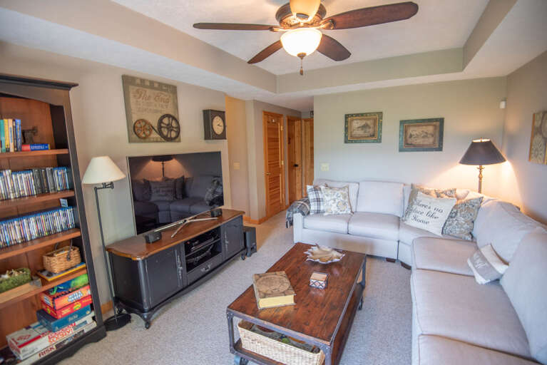 Sitting area for reading or playing games...